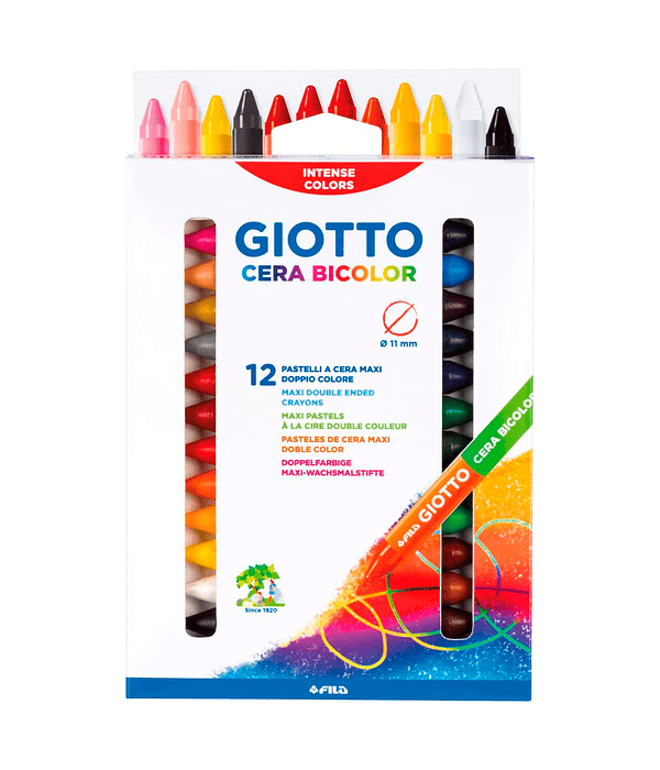 Lapices De Cera Giotto Bicolor