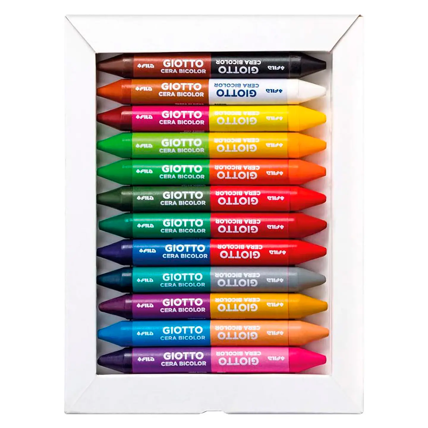 Lapices De Cera Giotto Bicolor 2