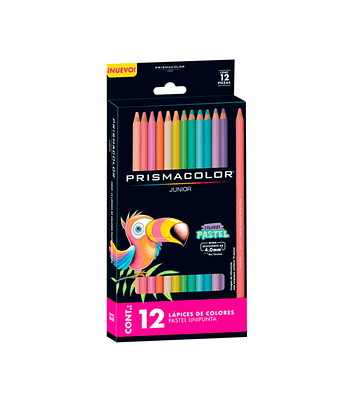 Lápices Prismacolor Junior 12 Colores Pasteles