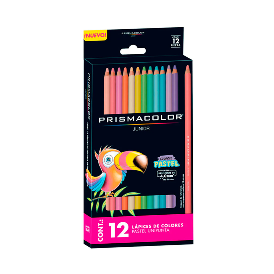 Lápices Prismacolor Junior 12 Colores Pasteles 1