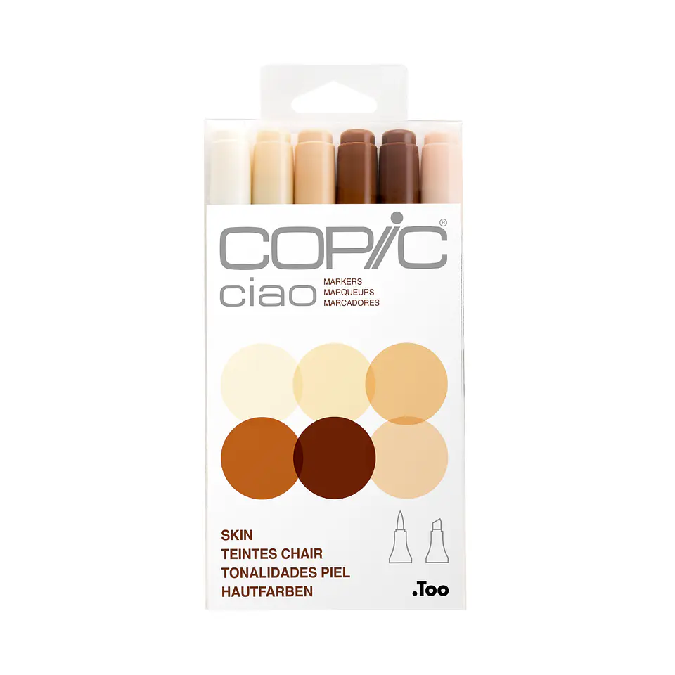 Copic Ciao - Set 6 Marcadores Skin Colores Piel 1