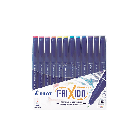 Set Marcadores Fixion Fineliner 12 Colores