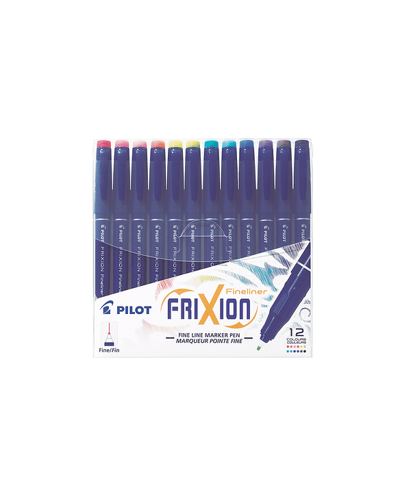 Set Marcadores Fixion Fineliner 12 Colores
