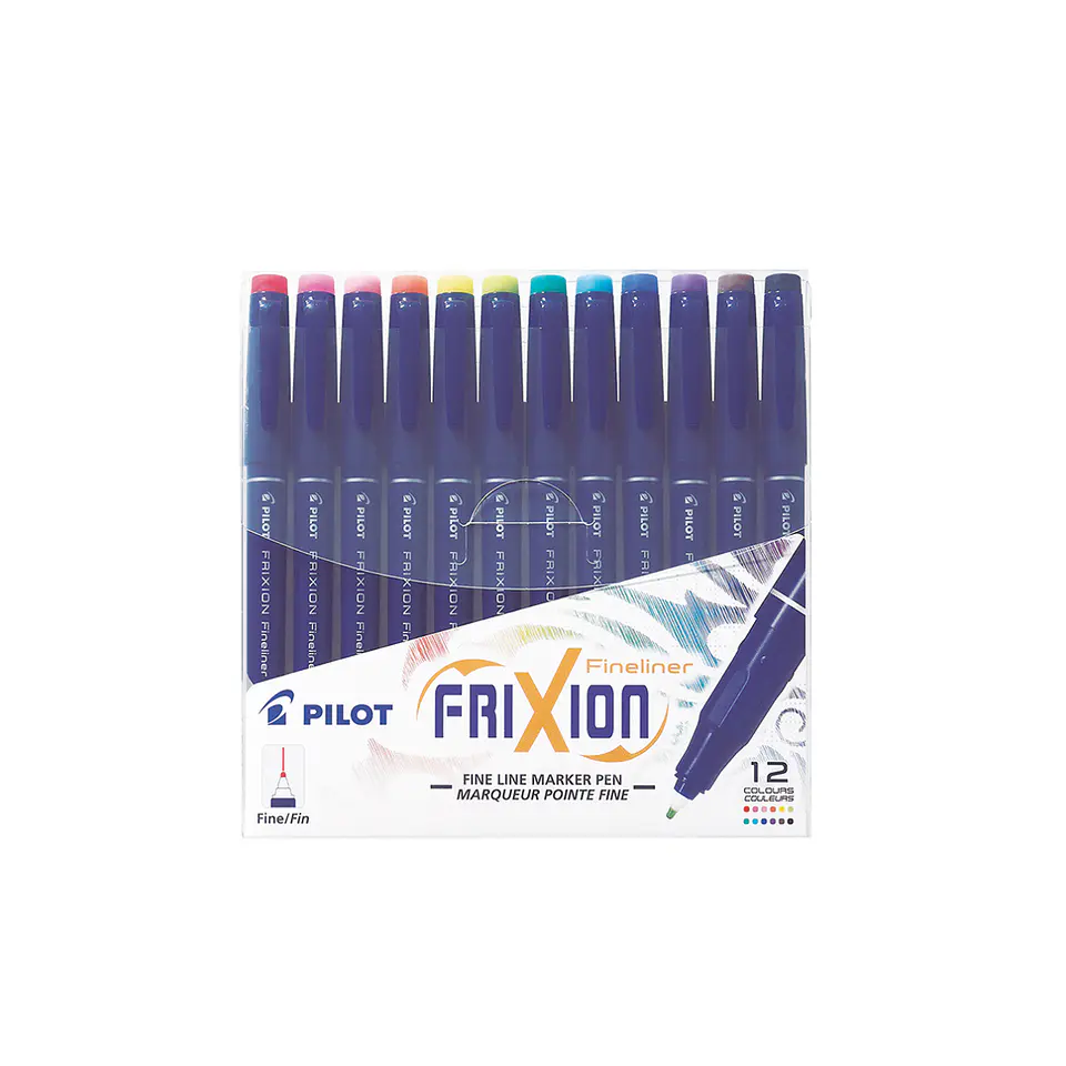 Set Marcadores Fixion Fineliner 12 Colores 1