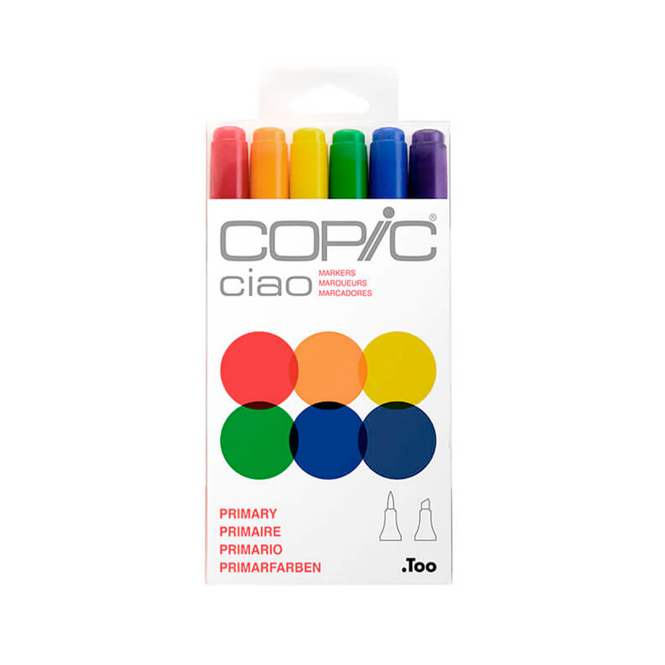  Copic Ciao - Set 6 Marcadores Primary Colores Primarios 1