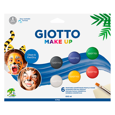 Set 6 Colores Pintacaritas Giotto Make Up