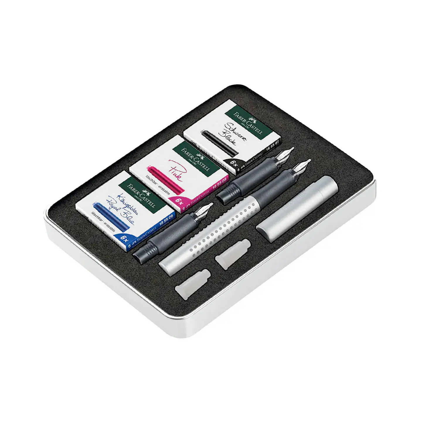 Kit Pluma Caligrafía Silver - Faber Castell Grip 2011 1