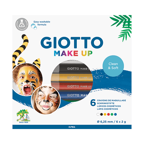 Lapices Giotto Pintacaritas Make Up Clasicos - 6 Colores