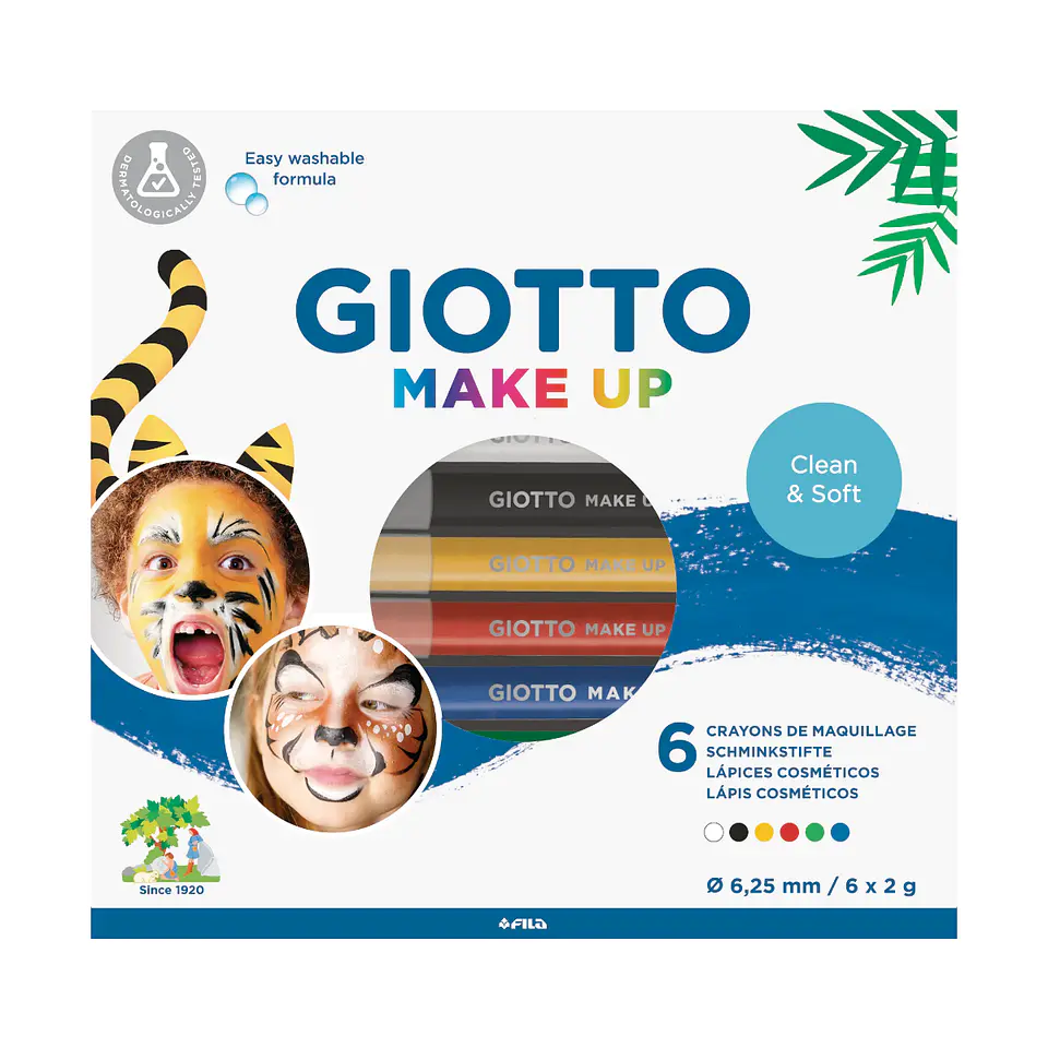 Lapices Giotto Pintacaritas Make Up Clasicos - 6 Colores 1