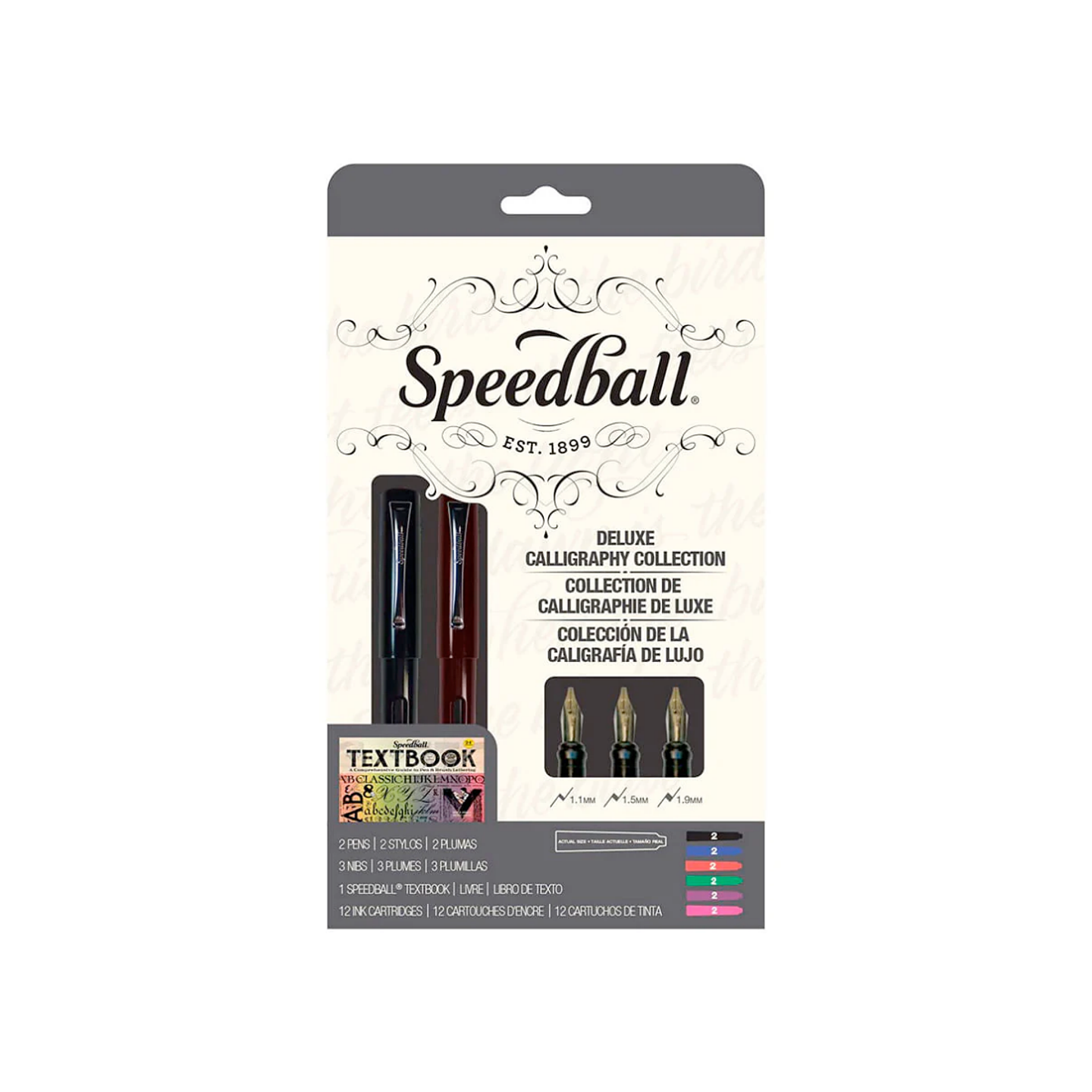 Set Pluma Fuente Caligráfica Speedball (2 Plumas+ libro) 1