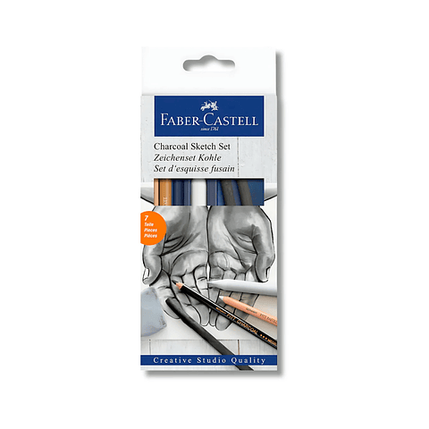 Faber-castell Set Dibujo Charcoal Sketch Set - 7 Piezas
