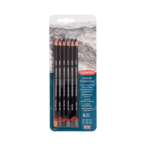 Set 6 Carboncillos de Colores Tinted Charcoal