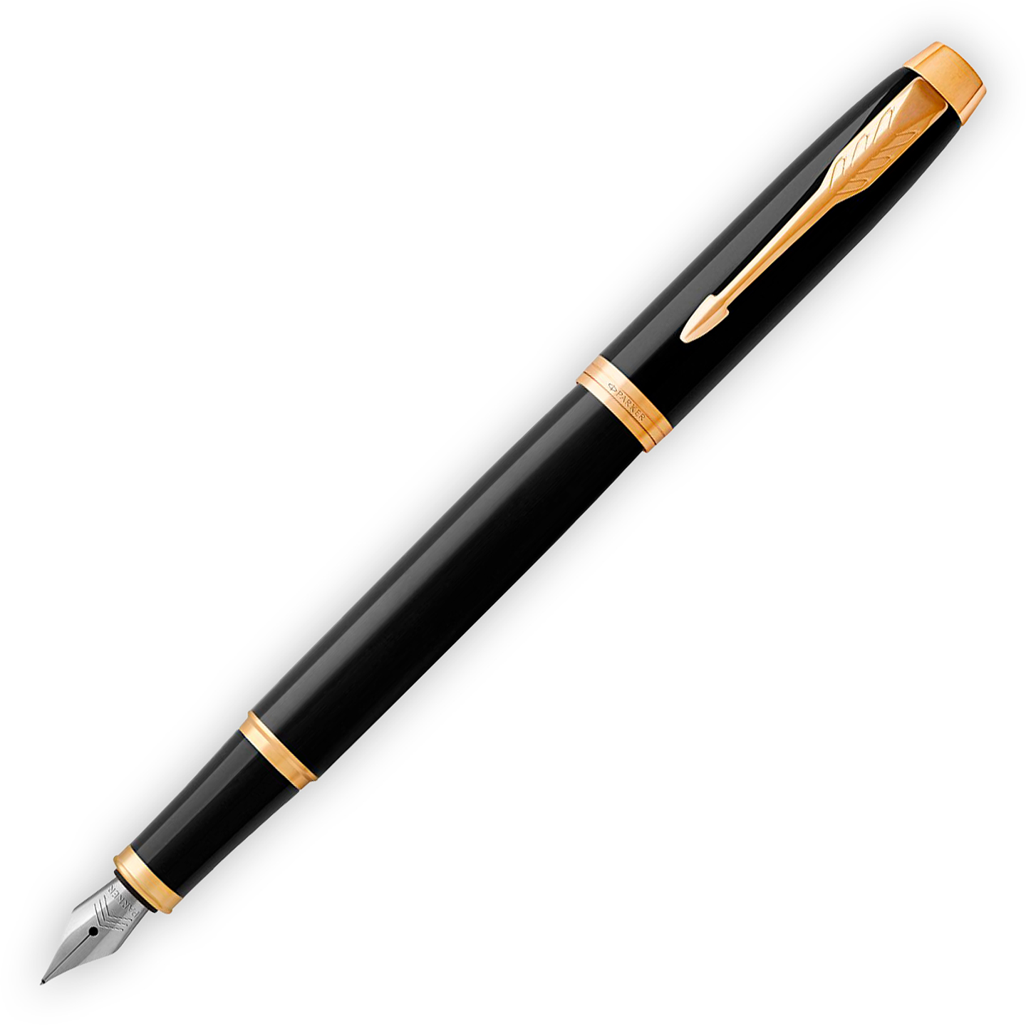 Pluma IM Lacado Negro Con Dorado - Parker 1