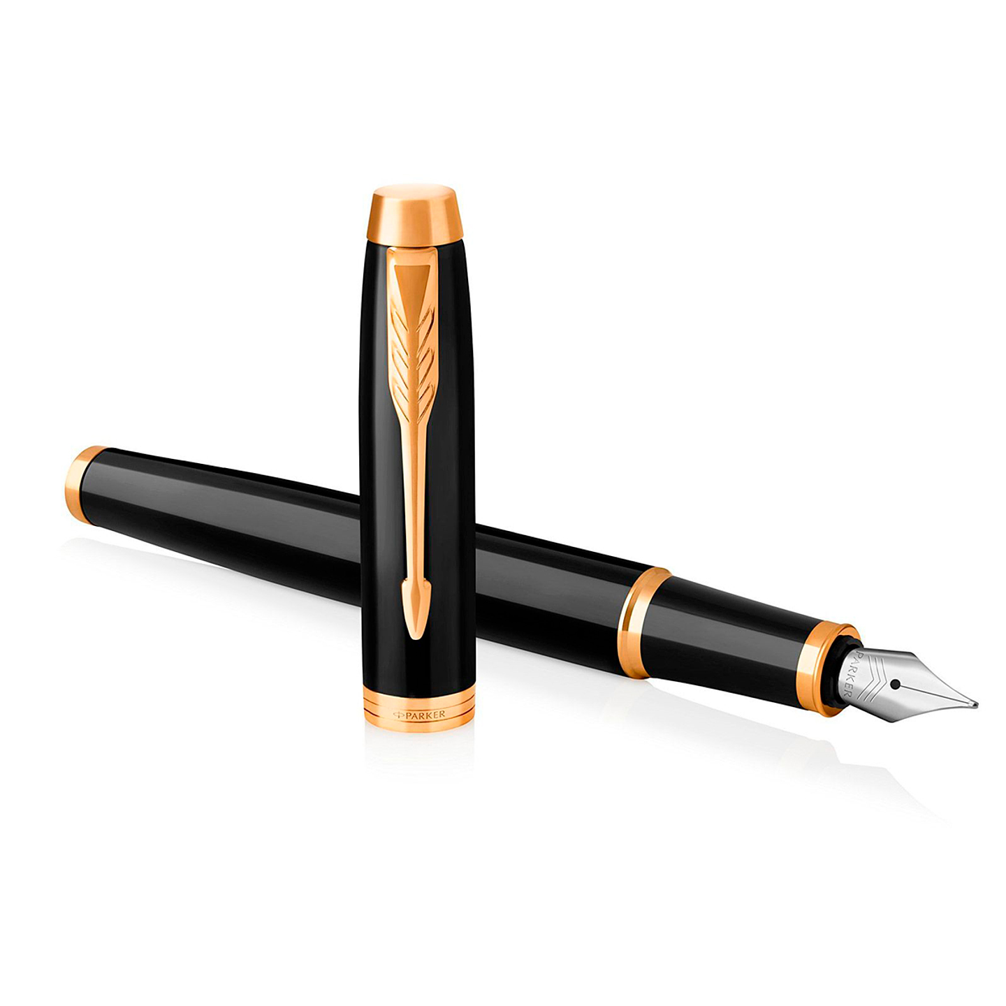 Pluma IM Lacado Negro Con Dorado - Parker 3