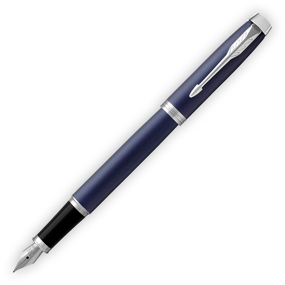 Pluma IM Azul Mate Cromado - Parker 1