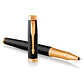 Bolígrafo IM Premium Negro Mate Con Dorado - Parker - Miniatura 3