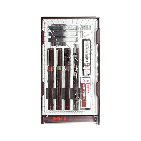 Rotring Rapidograph Recargable College Set 0,1 0,3 0,5mm