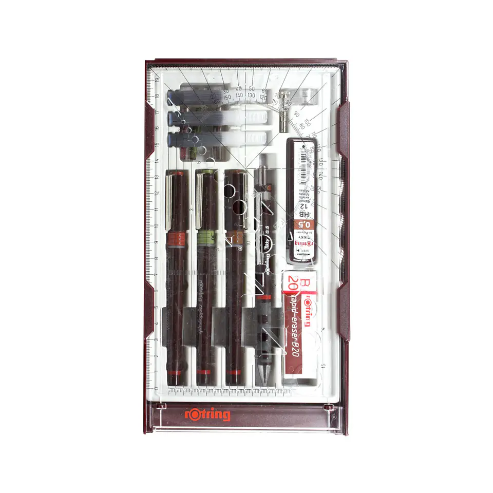 Rotring Rapidograph Recargable College Set 0,1 0,3 0,5mm 1
