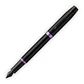 Pluma IM Vibrant Rings Lacado Negro y Morado Amatista - Parker - Miniatura 1