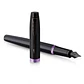 Pluma IM Vibrant Rings Lacado Negro y Morado Amatista - Parker - Miniatura 3