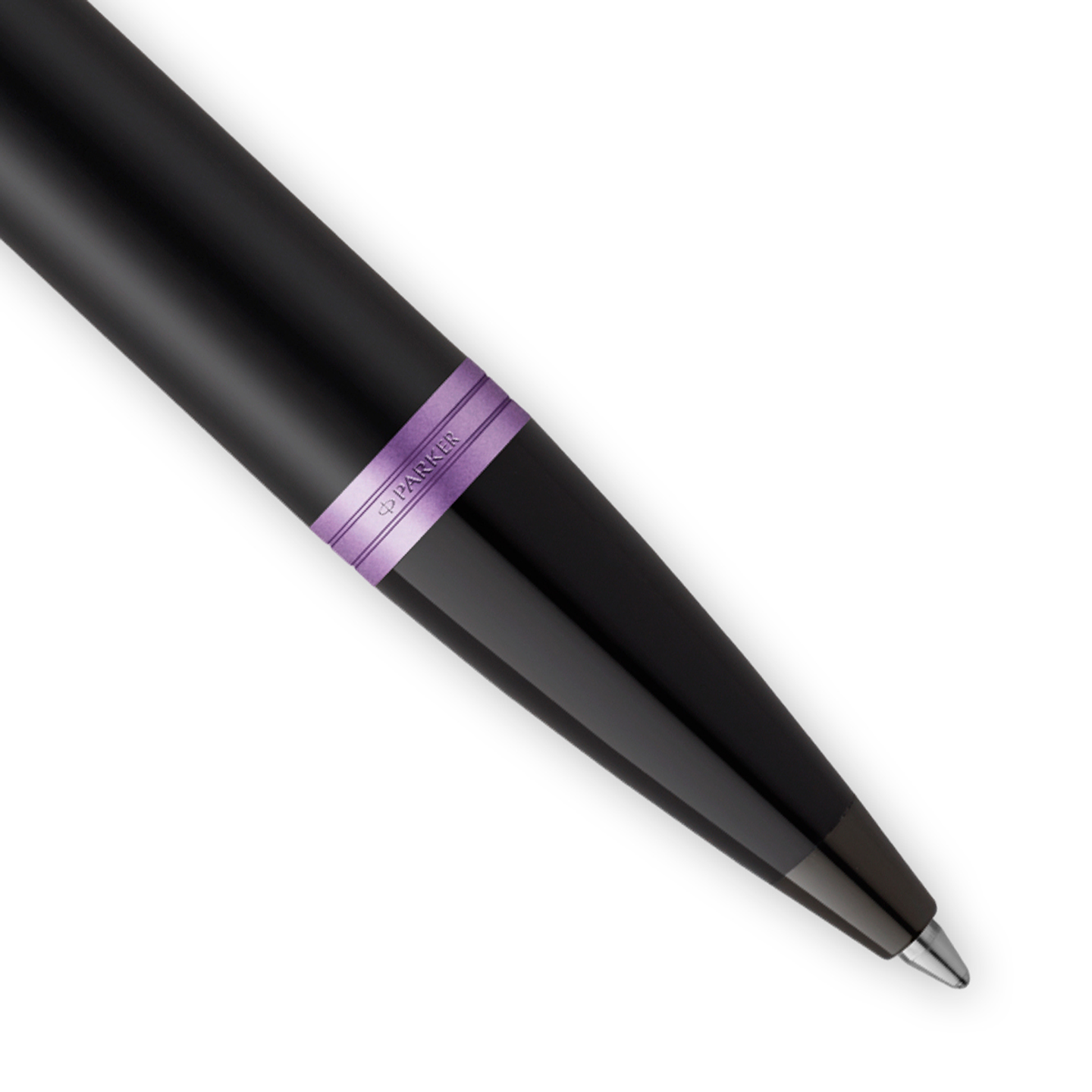 Bolígrafo IM Vibrant Rings Lacado Negro y Morado Amatista - Parker 3