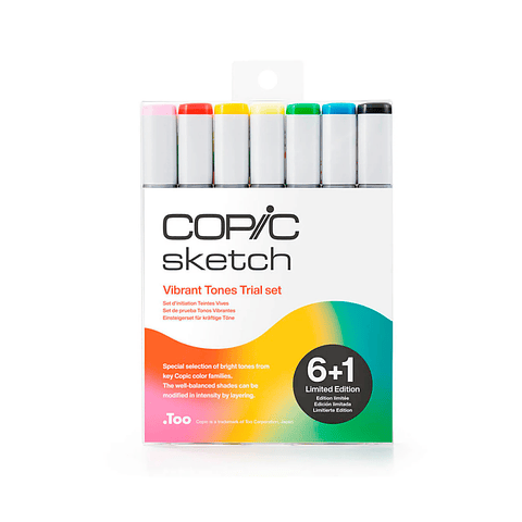 Set 7 Marcadores Vibrant Tones Copic