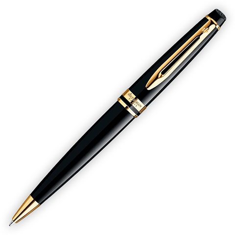 Bolígrafo Expert III Negro Borde de Oro - Waterman