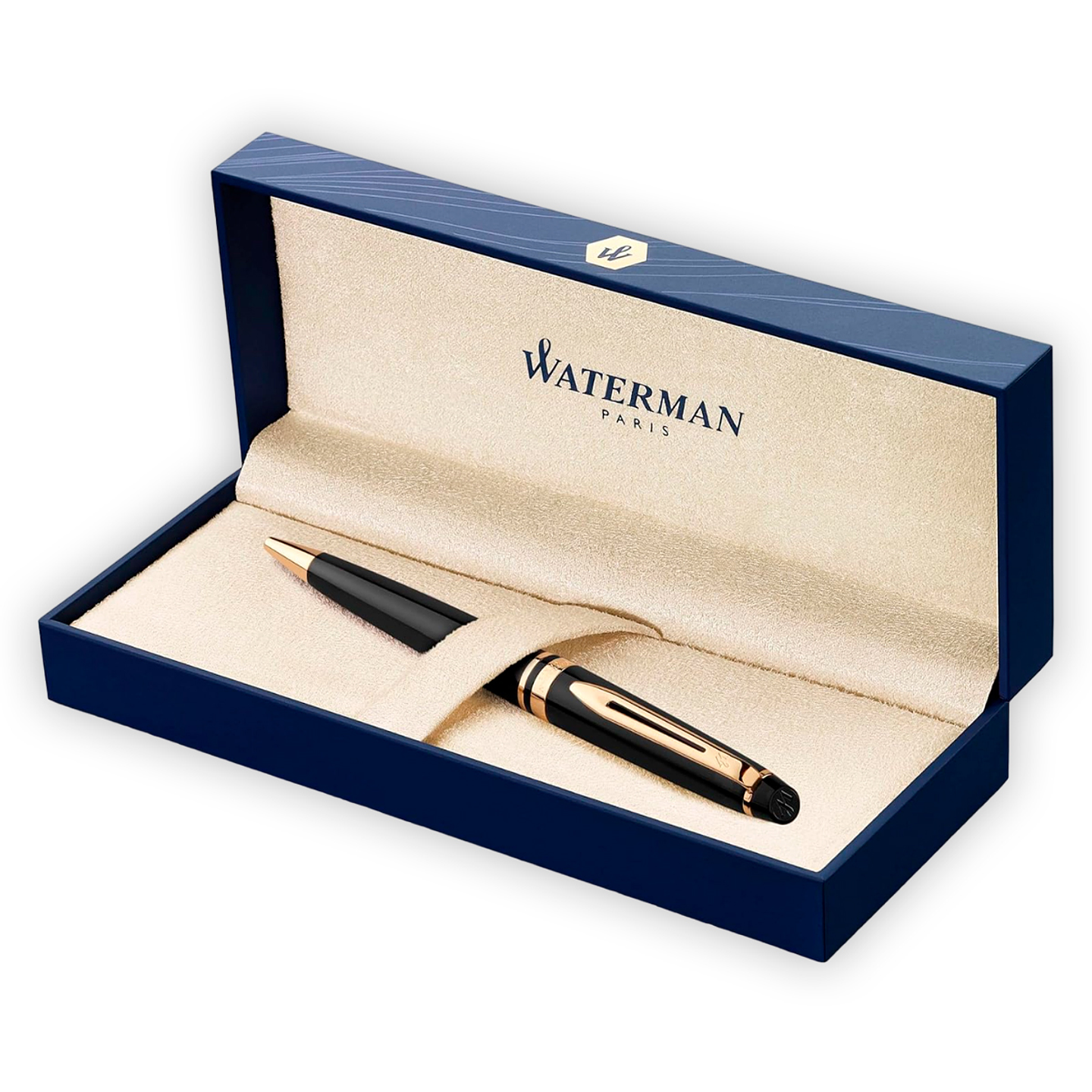 Bolígrafo Expert III Negro Borde de Oro - Waterman 2