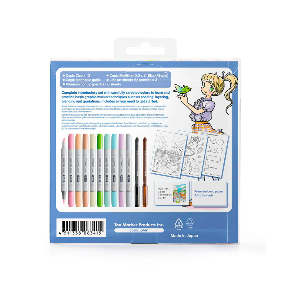 Kit Marcadores My First Copic - Edicion Limitada 4