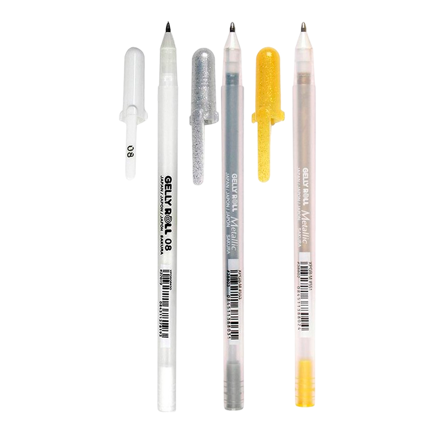 Sakura Gelly Roll  3 Colores (Oro - Plata - Blanco) 2