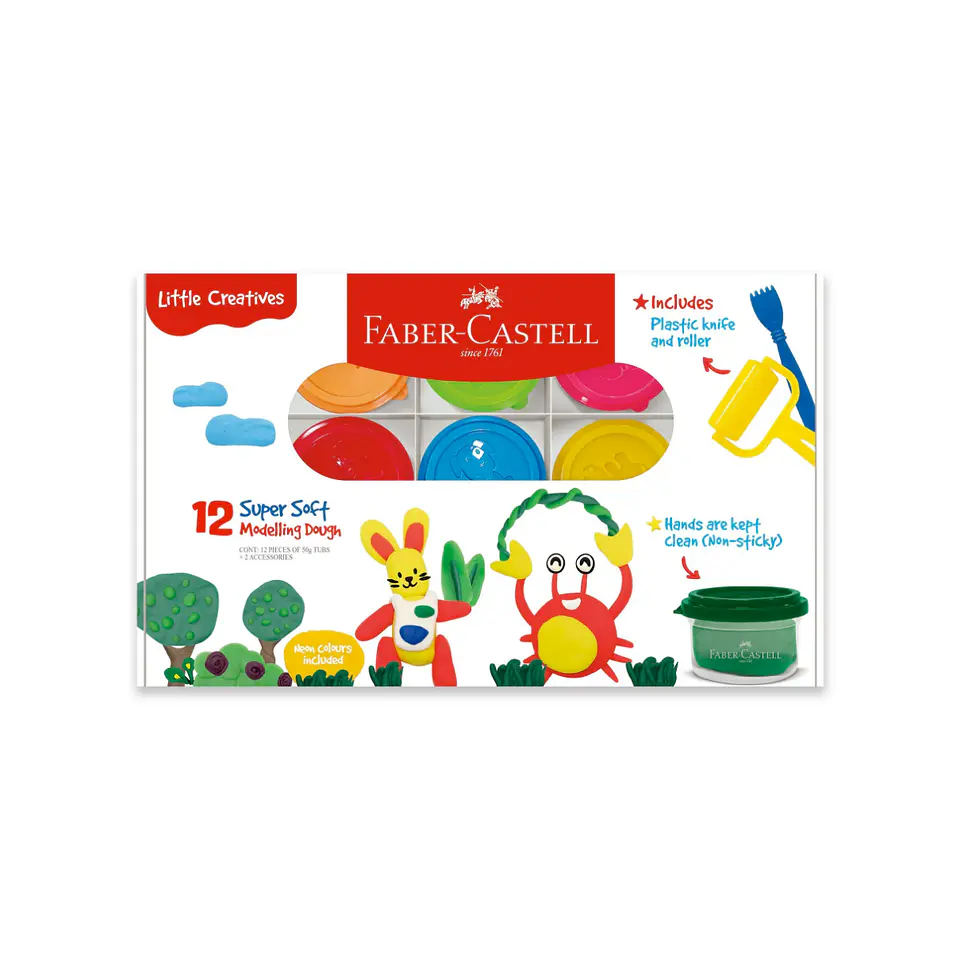 Plastilina Suave Little Creatives x12 Colores 1