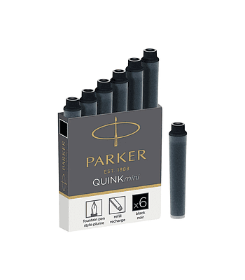 Pack 6 Cartuchos de Tinta para Pluma Quink Mini