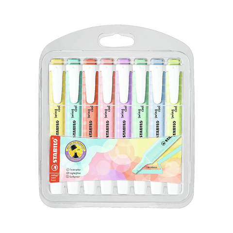Set 8 Destacadores Swing Cool Pastel