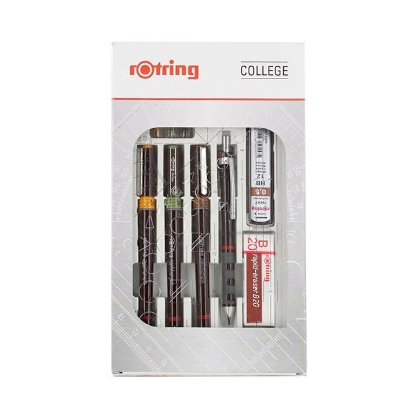 Rotring Rapidograph Recargable College 02 03 05 mm 1