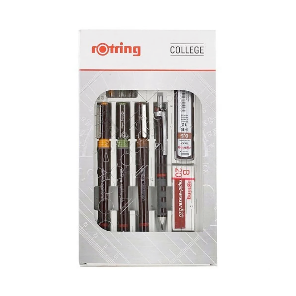 Rotring Rapidograph Recargable College 02 03 05 mm 1
