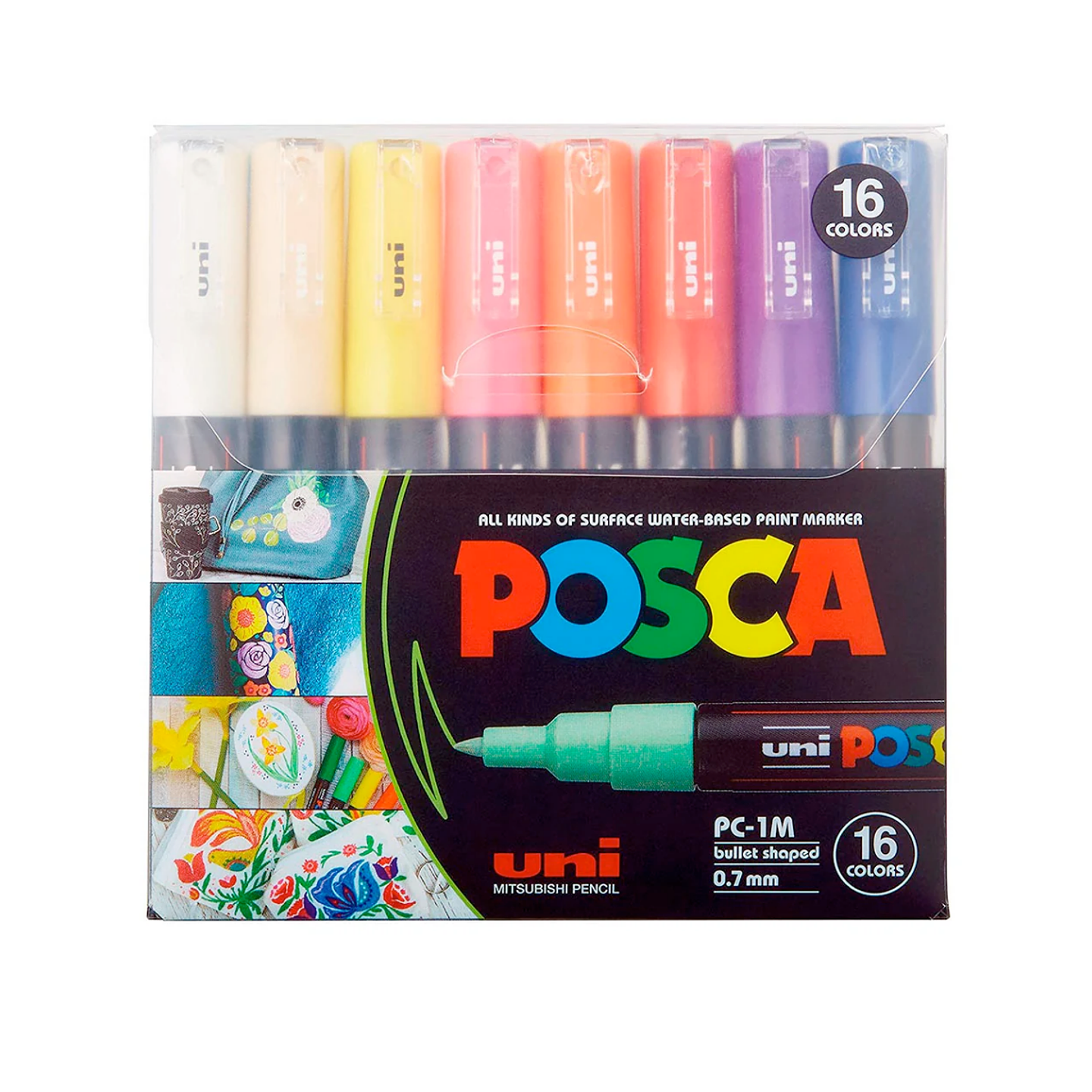 Set Marcador Posca 1m - 16 Colores 2