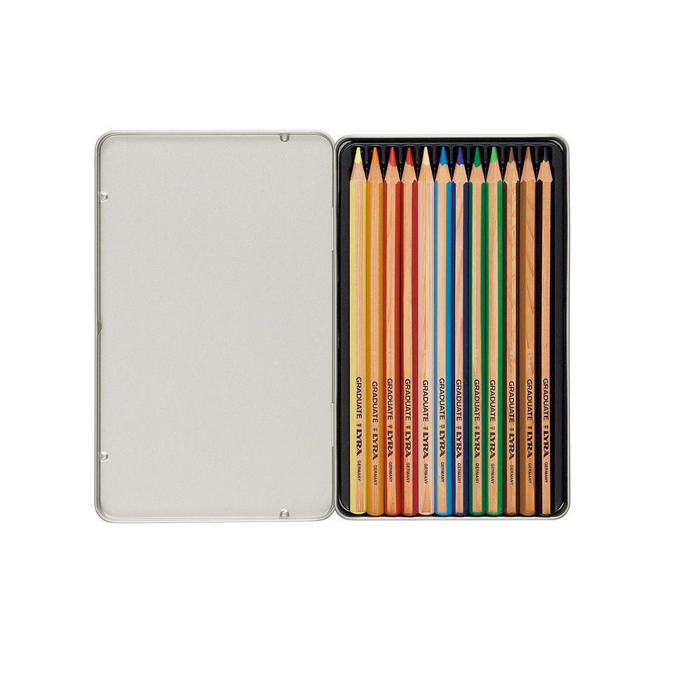 Lápices de Colores Lyra Graduate 12 Colores En Lata 2