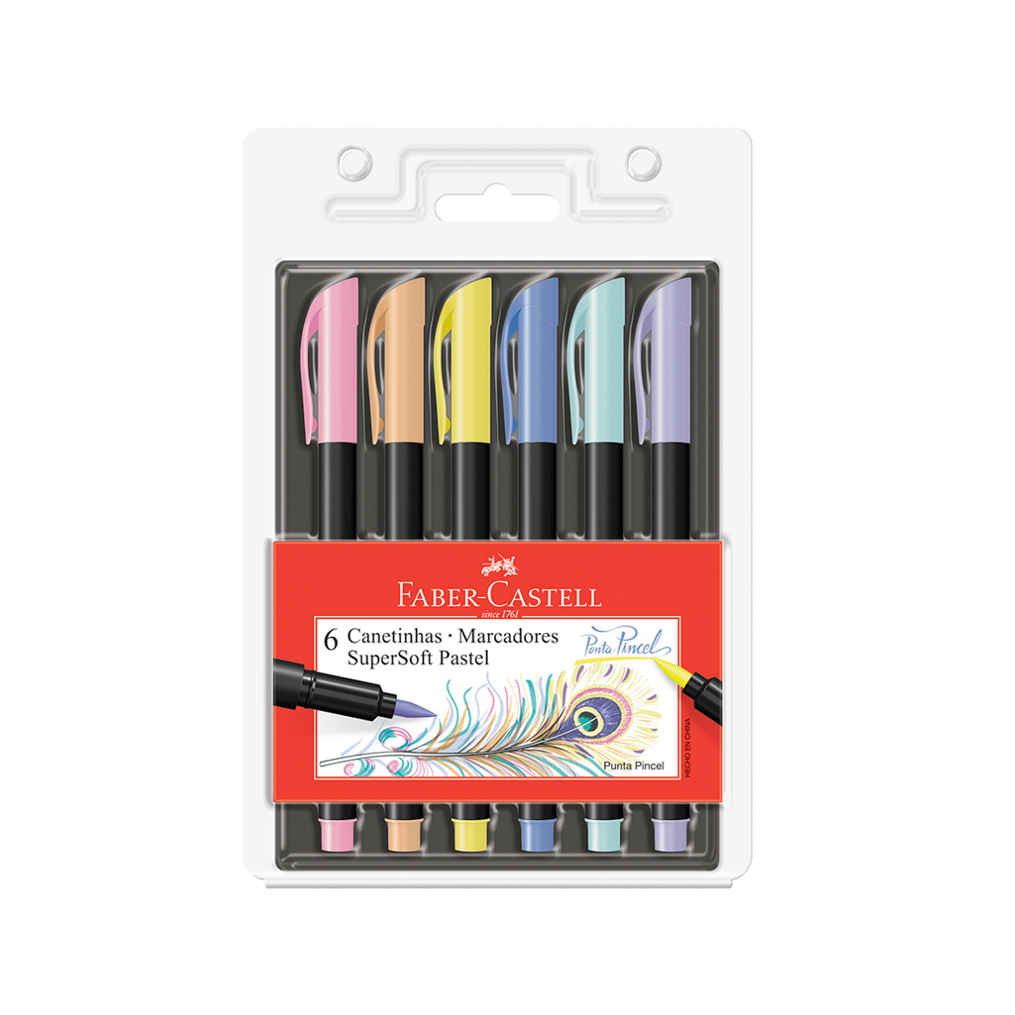 Marcadores Supersoft Punta Pincel pastel 1