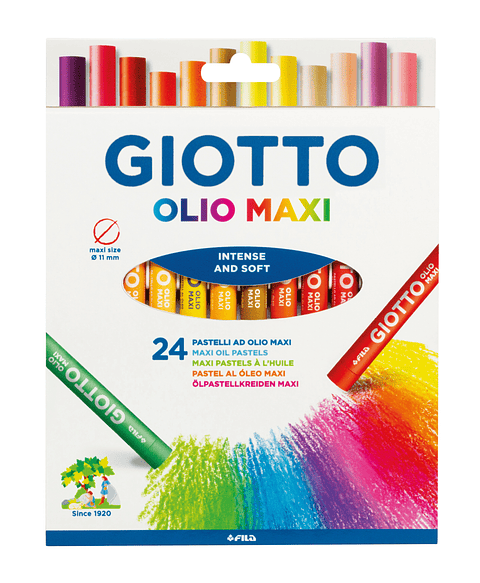 Olio Maxi Pastel Graso 24 Colores