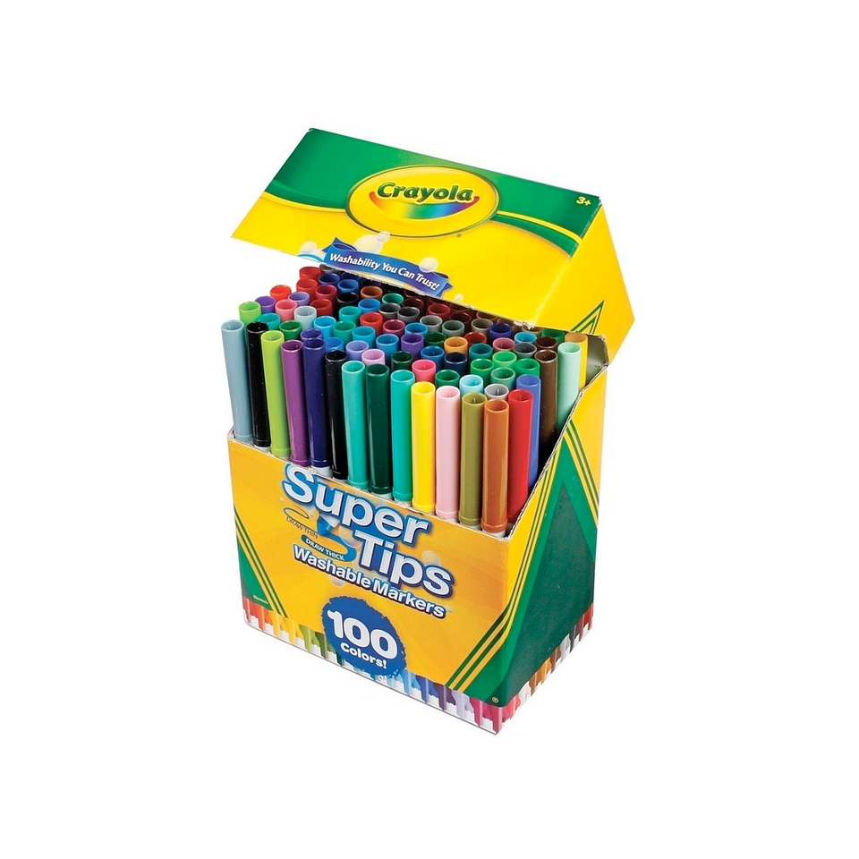  Crayola Super Tips - Set 100 Plumones Lavables 3