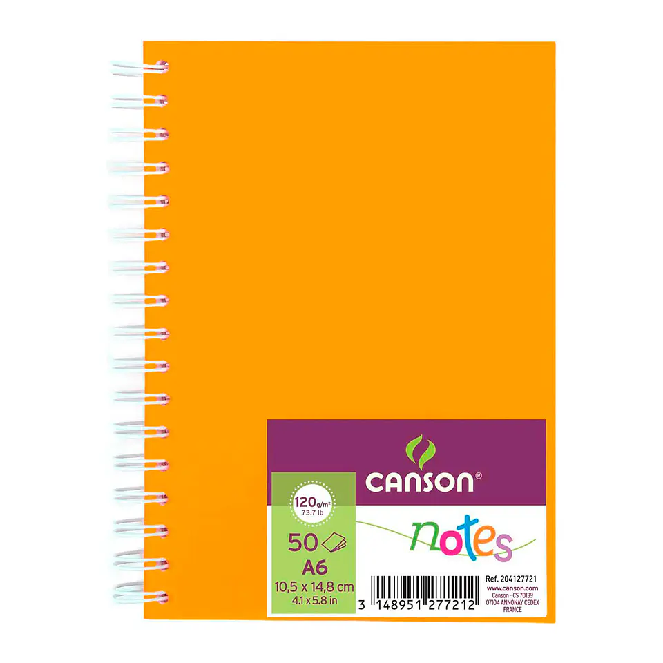 Canson Notes A6 120Grs 50Hjs - Distintos Colores 3