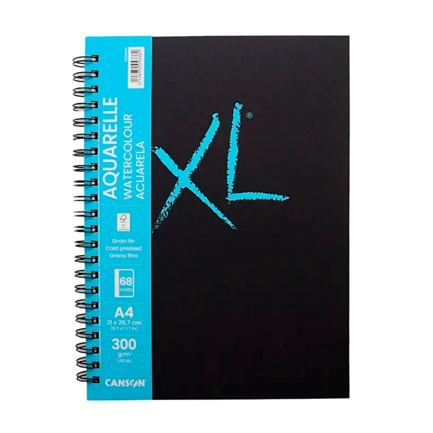 Cuaderno Artbook XL Aquarelle 300grs 34hjs - Canson 3