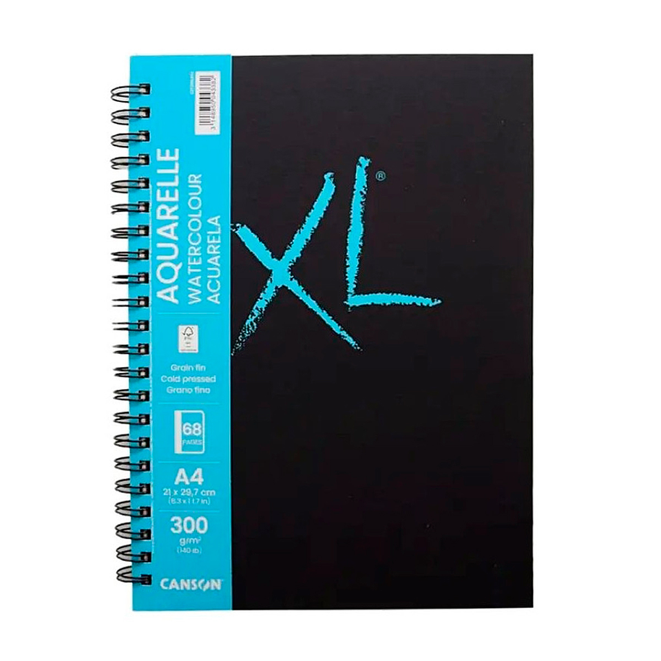 Cuaderno Artbook XL Aquarelle 300grs 34hjs - Canson 3