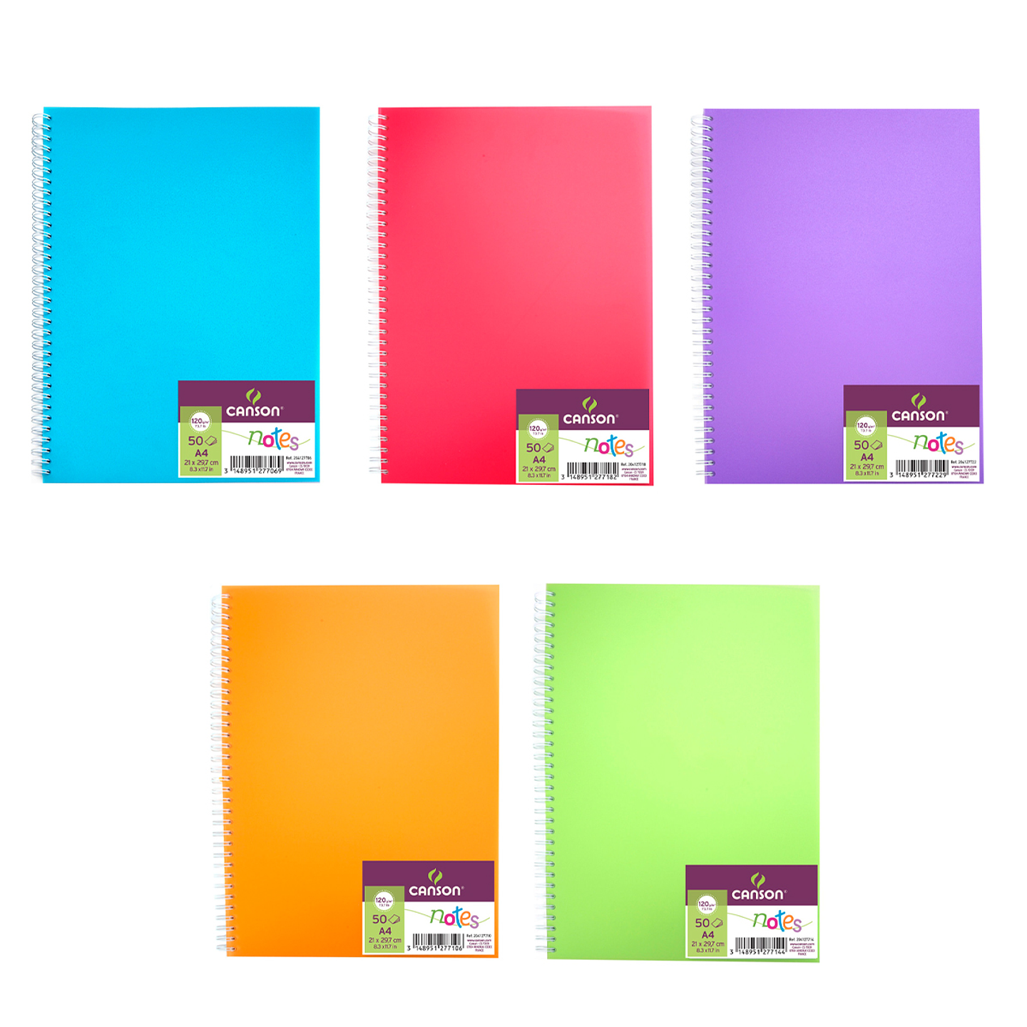 Canson Notes A4 120Grs 50Hjs - Distintos Colores 1