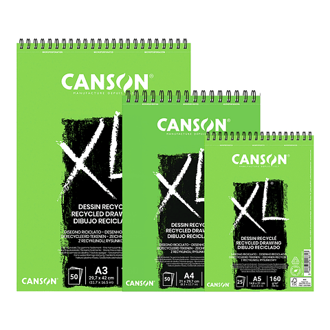 Canson XL Dessing Recycle Croquera 160Grs - Distintas Medida
