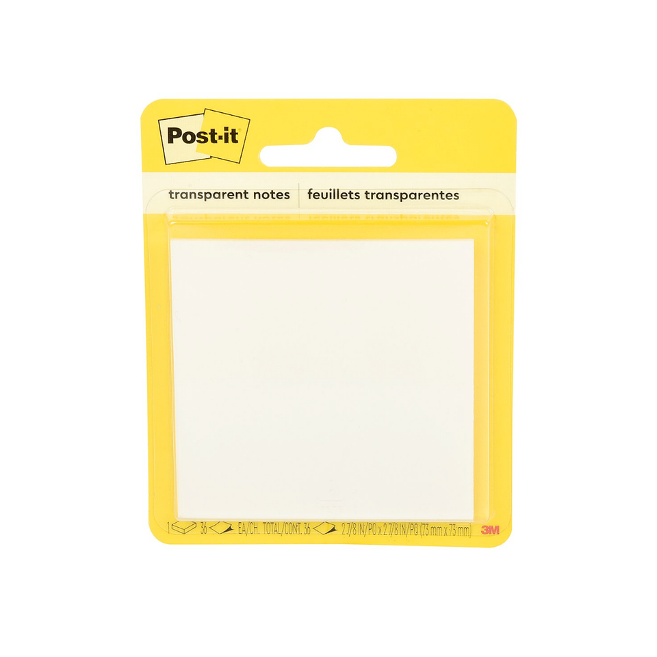 Notas Adhesivas Transparentes 36hj Post It 3m 73x73mm 1