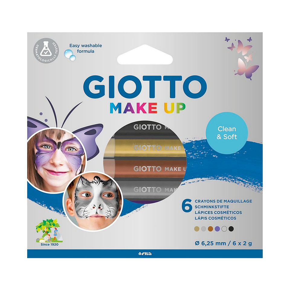 Lapices Giotto Pintacaritas Make Up Glamour - 6 Colores 1