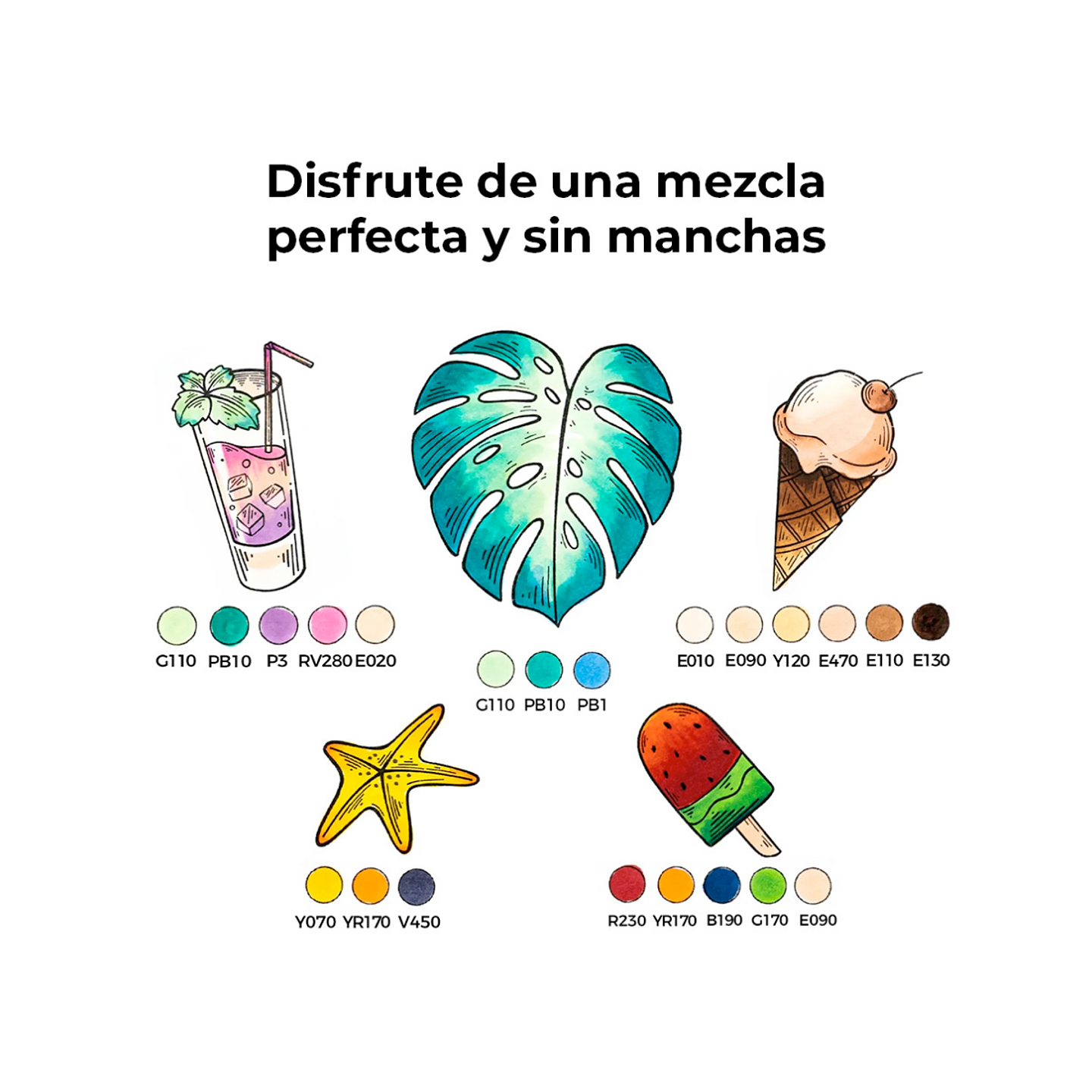 Set 6 Marcadores Honolulu a Base de Alcohol Colores Piel - Ohuhu 4