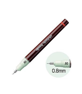 Tiralínea Recargable Rotring Rapidograph 0.8mm