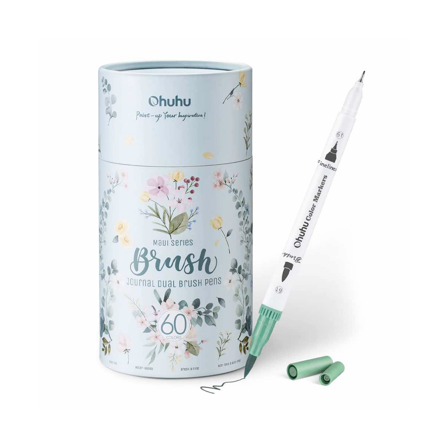 Ohuhu Maui 60 Marcadores a Base de Agua 1